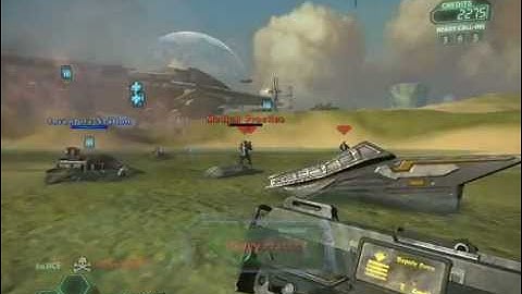 Tribes Ascend - Killing a Heavy with Supply Drop in practice mode