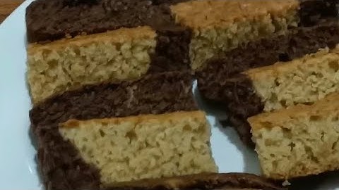ريحي نفسك واعملي كيكه الفانيليا والشوكولاته في صينيه واحده 🤩🍰