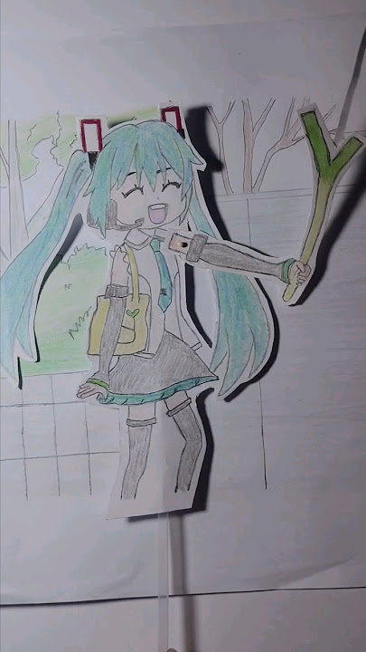 MIKU HATSUNE ❤️ ONION | (DROPKICK ON MY DEVIL X) #miku #hatsunemiku #art #drawing #dropkick  #shorts