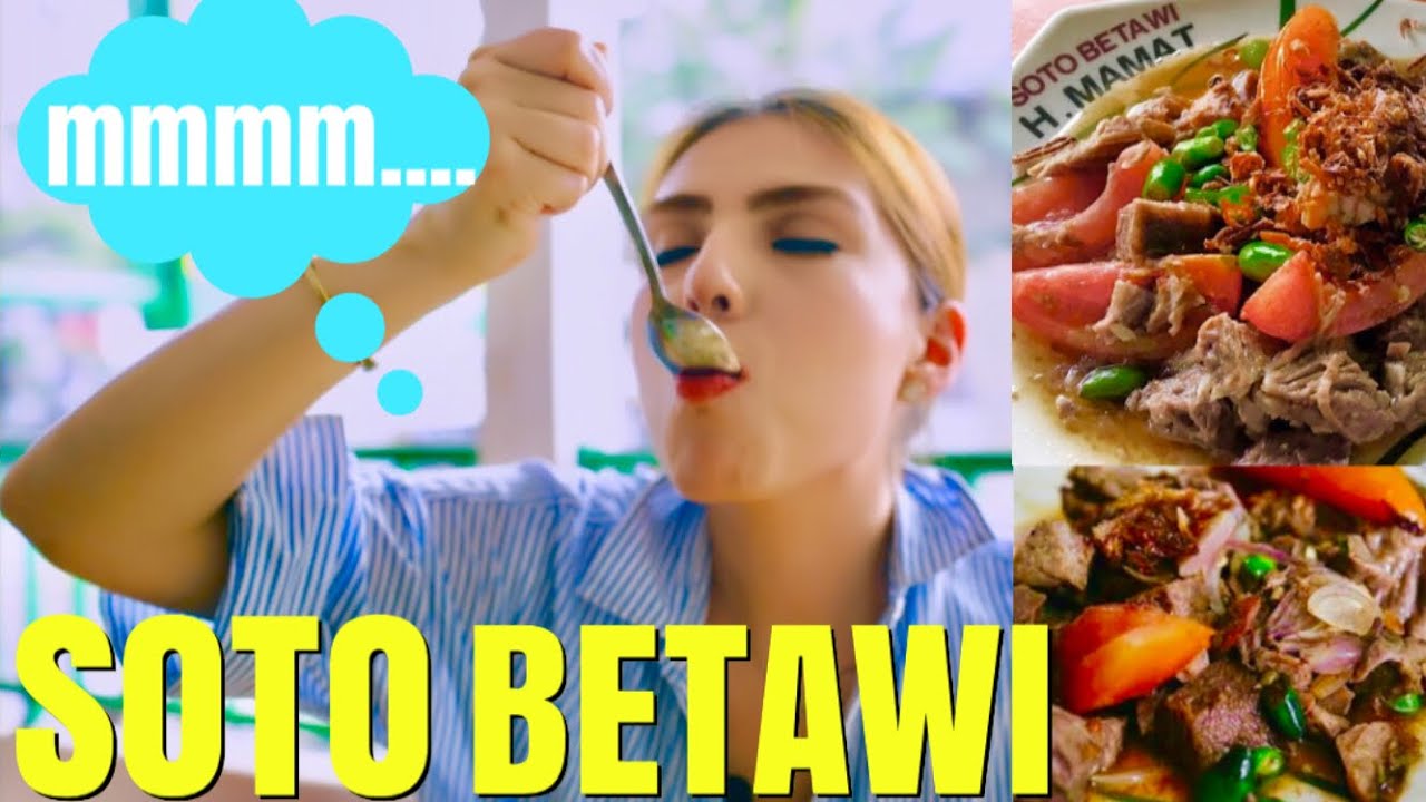 Indonesian food,Soto Betawi that gave me a FOODGASM | Bule ada FOODGASM