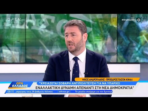 Ο Νίκος Ανδρουλάκης για μείωση φόρων, συνεργασίες και αντιπολίτευση | Ethnos