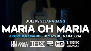 Maria - Julius Sitanggang - Karaoke Pop Kenangan versi Akustik Rasa Cafe | Nada Pria