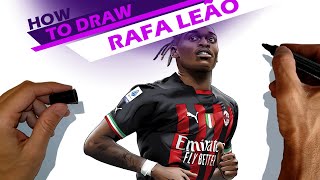 Rafael Leão, Player For Ac Milan - How To Draw