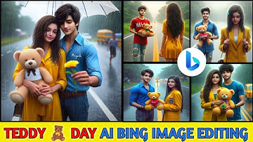 Create 3D Ai Happy Teddy 🧸 Day Image Generate 2024 | Happy Teddy Day bing Ai image Editing