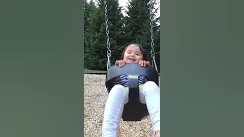 Zoey on the swing. Recorded with apples slow mo fe...