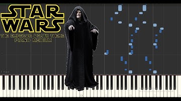 The emperor death theme from Star wars - Medium mode [Piano Tutorial] (Midi visualizer)