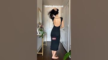 Trying on a new dress from Fabletics X Ginger Ressler #FableticsPartner #Luxe360xGR #fitcheck