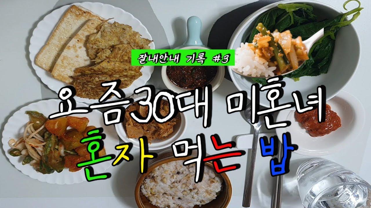 잘내안내 혼밥3ㅣ요즘30대 미혼녀가 사는법, 조용한 식사