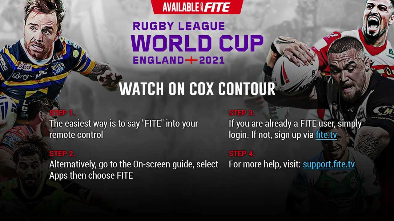 How to Order Rugby League World Cup on #FITE