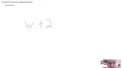 Translating a phrase into a one step expression