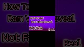 How To Get @KillersRam Voice Reveal (Real)