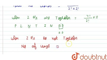 In how many ways can the letters of the word PLANTAIN be arranged so that the two A do not come ...