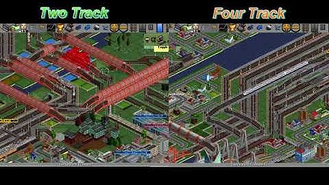OpenTTD Tutorial - How to expand 2 tracks to 4 tracks (JR Style)
