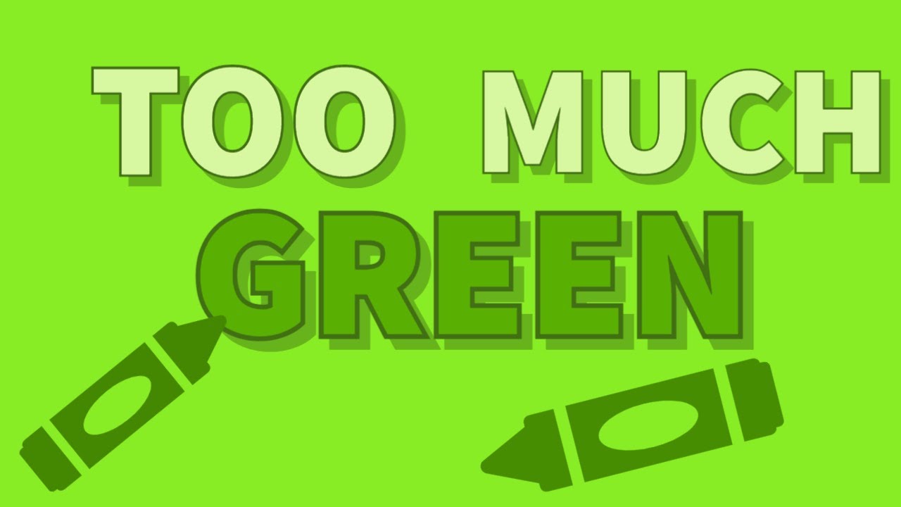 Too much GREEN? Making art using ONLY green art supplies YouTube