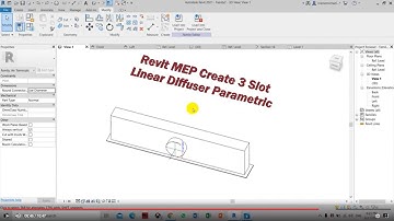 Revit MEP Create 3 Slot Linear Diffuser Parametric