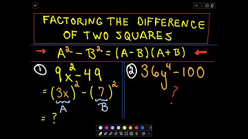 Factoring the Difference of Two Squares - Ex 1