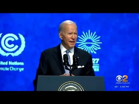 President Biden stops in Egypt for climate change summit - YouTube