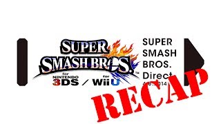 Super Smash Bros  Nintendo Direct 4/8/2014 Recap