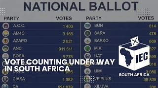 Votes are tallied in South Africa's generalelection