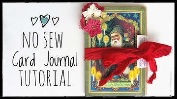 Kaartjournaal zonder naaien - Tutorial - Journal maken - Journaal zonder naaien - Hoe te doen