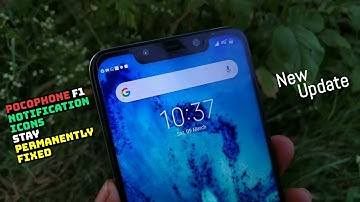 Stay Notification Icon Permanently On status bar In Pocophone F1