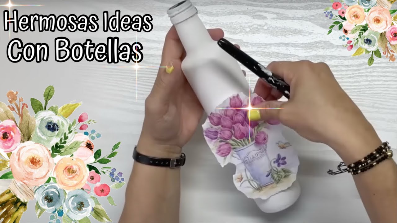 ✨ No BOTES las BOTELLAS de VIDRIO … Reutilizalas así !!!!🥰