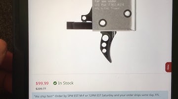 CMC AR-15/AR10 Lantac E-CT1 Single Stage Curved Trigger - on sale at PA