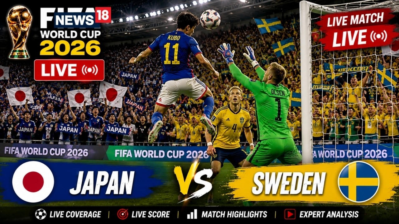 Japan Vs Sweden FIFA World Cup 2026 LIVE Streaming | Takefusa Kubo