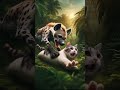 Cat mom adopts a baby tiger what will the outcome be watch until the end cat aicat cutecat