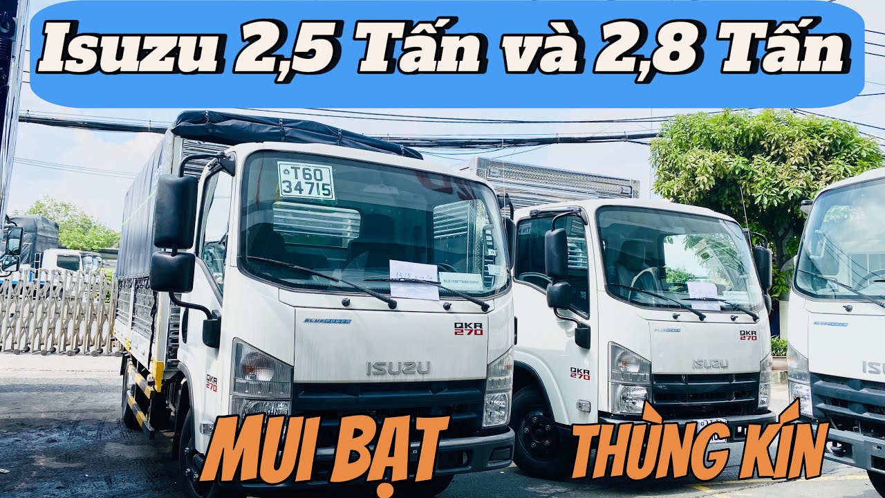 Giá xe Isuzu QKR270 Mui Bạt và Giá xe Isuzu QKR270 Thùng Kín đang có sẵn tại Isuzu Sài Gòn