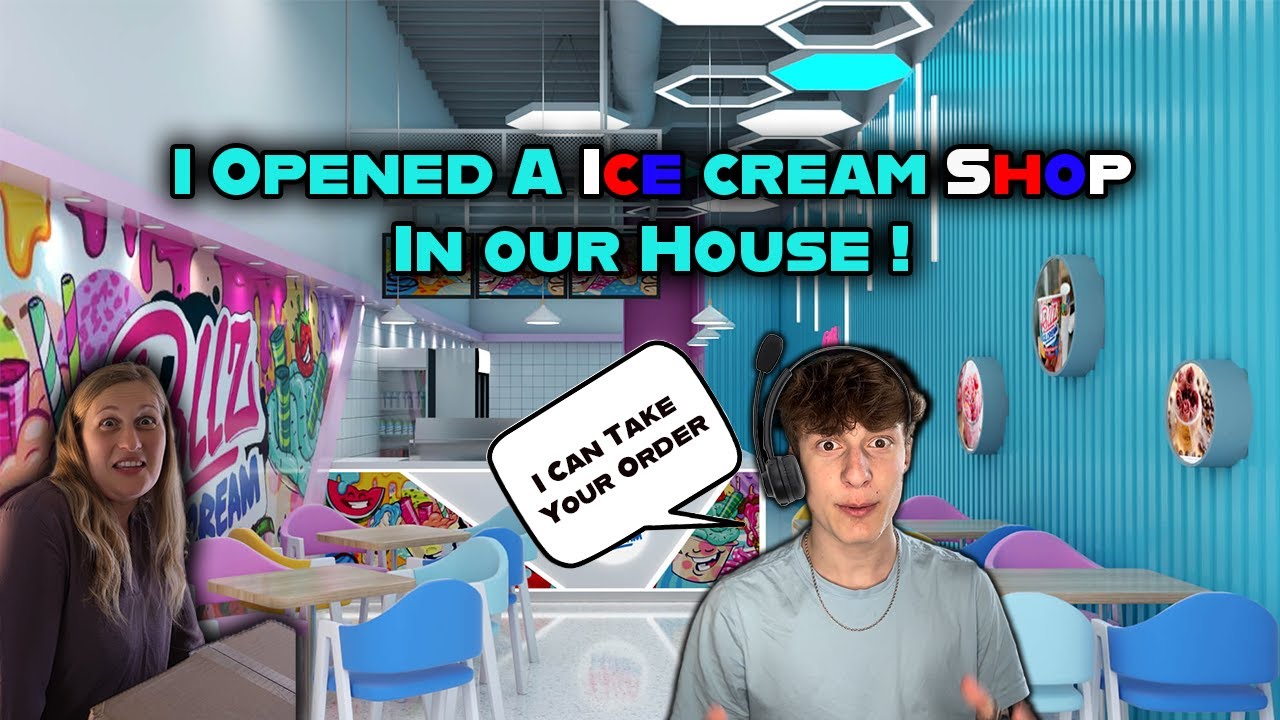 I Opened A Ice Cream Shop In Our House!