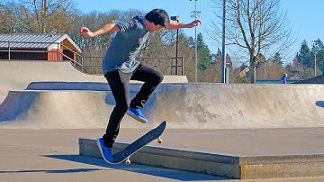 POP Shove it 50-50 to Frontside Boardslide