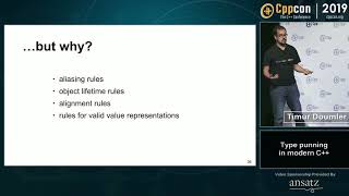 Type punning in modern C++ - Timur Doumler - CppCon 2019