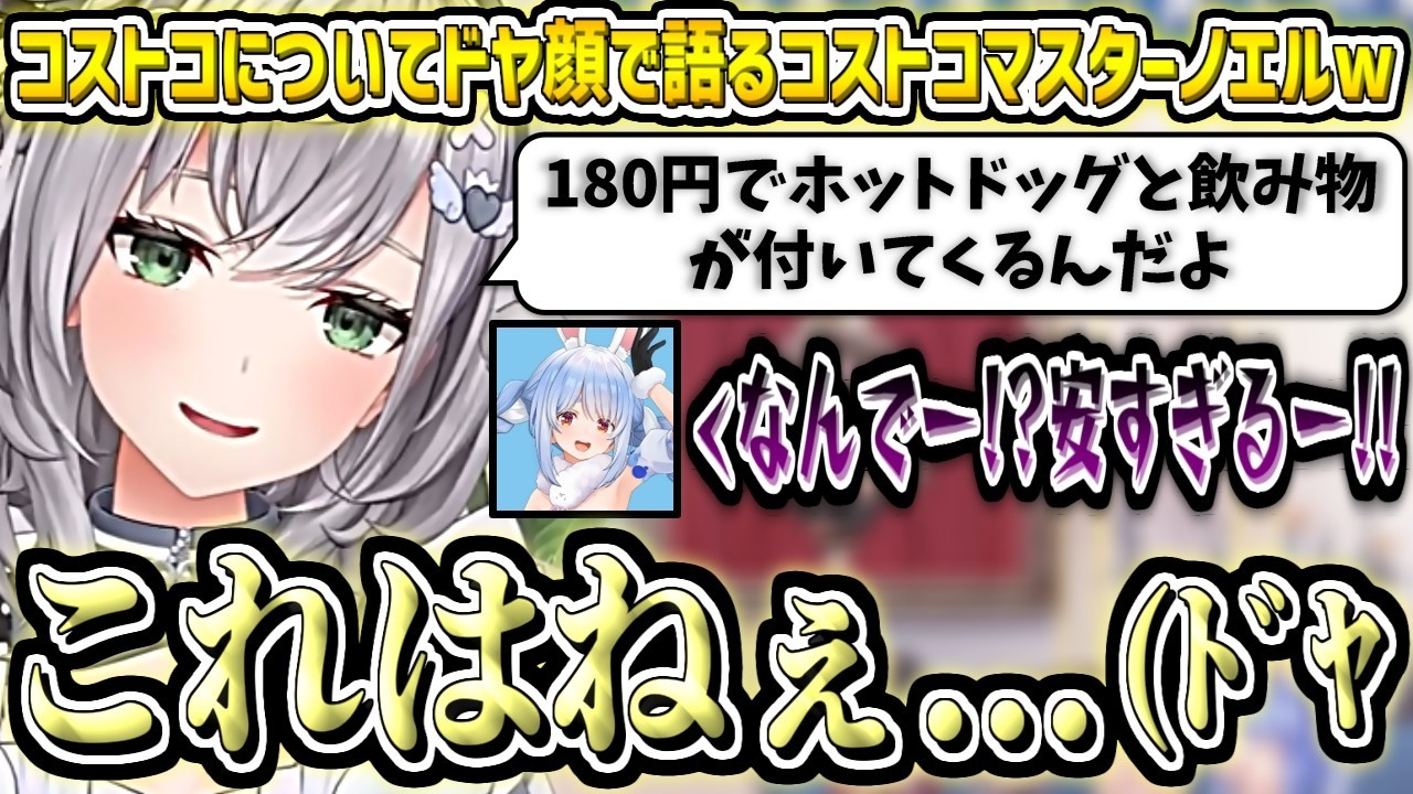 コストコについてドヤ顔で語るコストコマスターノエルw【白銀ノエル/ホロライブ切り抜き】