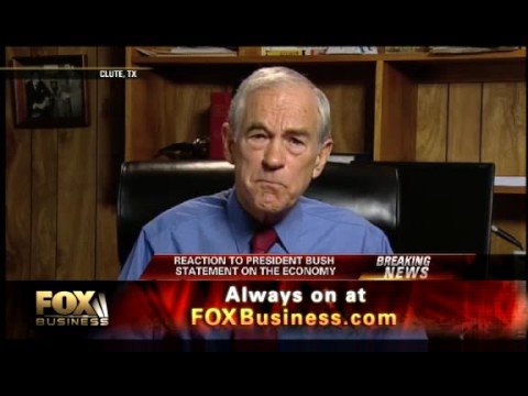 Ron Paul Fox Business Oct 14 2008