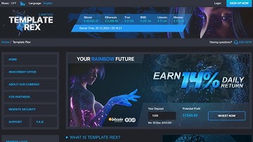 HYIP Templates For Gold Coders - Template TR030
