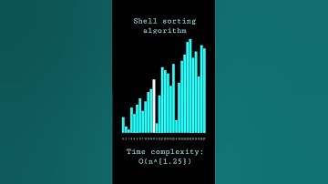 Shell sort algorithm visualization. Follow for more cool coding videos #python #coding #shorts