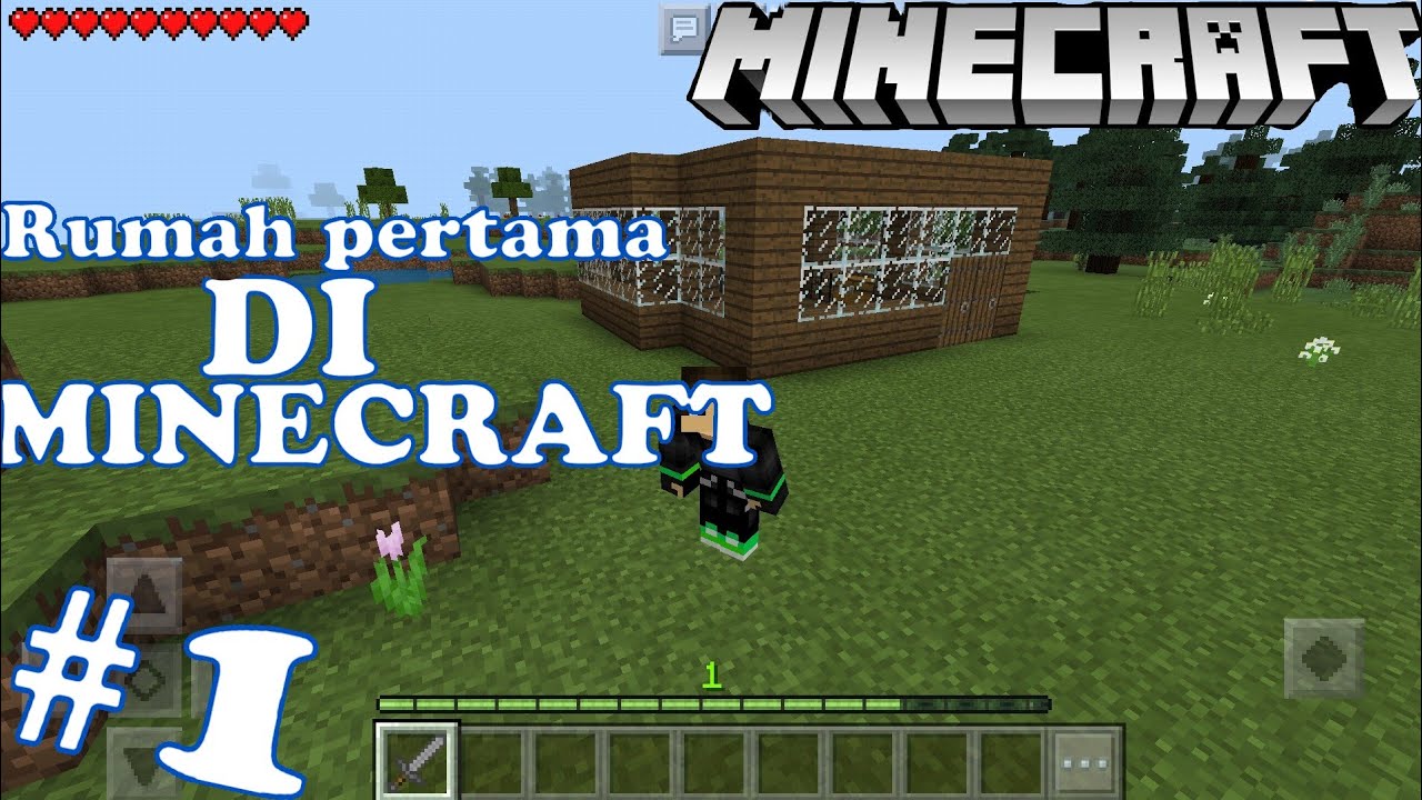  Rumah  pertama di  Minecraft  survival part 1 YouTube