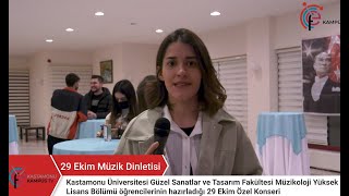 Müzikoloji Öğrencilerinden 29 Ekime Özel Konser Resimi