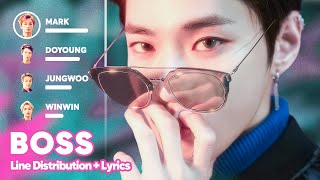 NCT U - BOSS (Line Distribution + Lyrics Karaoke) PATREON REQUESTED