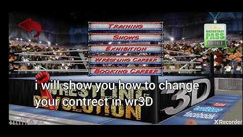 How to change contract of an wrestler in wrestling revolution 3D