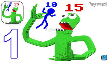 Stickman Tower: Hero Craft War - Gameplay Walkthrough Part 1 Stick Tower Defense Rainbow Friends