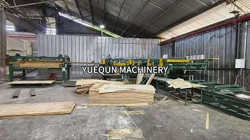 4feet veneer composer machine. Vertical splicing type. Working in customer
