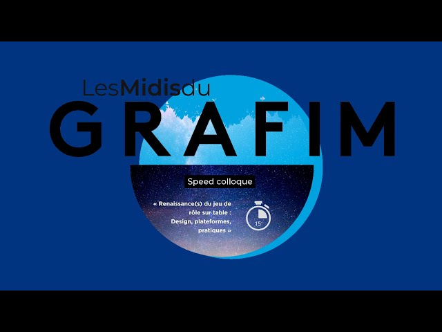 Les 3èmes Midis du GRAFIM (2021) - Speed colloque : Joey Bruneau