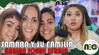 Samara Montero y su familia se defienden del tema 