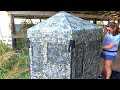 Down and Out Deer Hunting Blind | Husband And Wife Working Together
