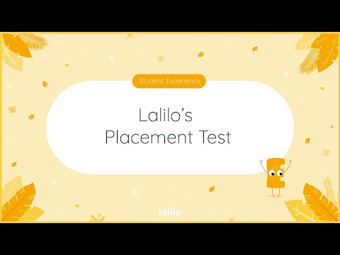 Lalilo's Placement Test | Lalilo Tutorials