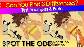Brain break - Vacation 198 | find 3 differences | How good are your eyes? Quiz Winter Games