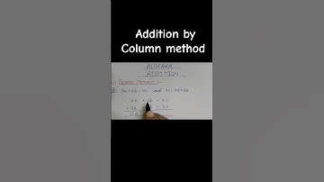 algebra| addition by Column method| YouTube shorts| YouTube shorts viral videos|