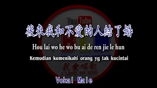 Hou lai wo he wo bu ai de ren jie le hun - 後來我和不愛的人結了婚 - Male -Vokal - Terjemahan - Pinyin - Lyrics